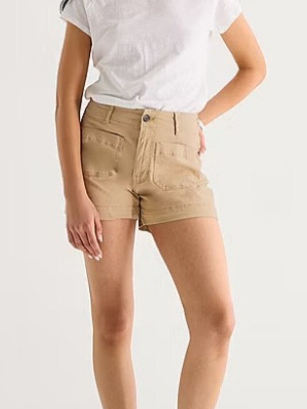 a.n.a Patch Pocket Womens 4" Highest Rise Chino Short